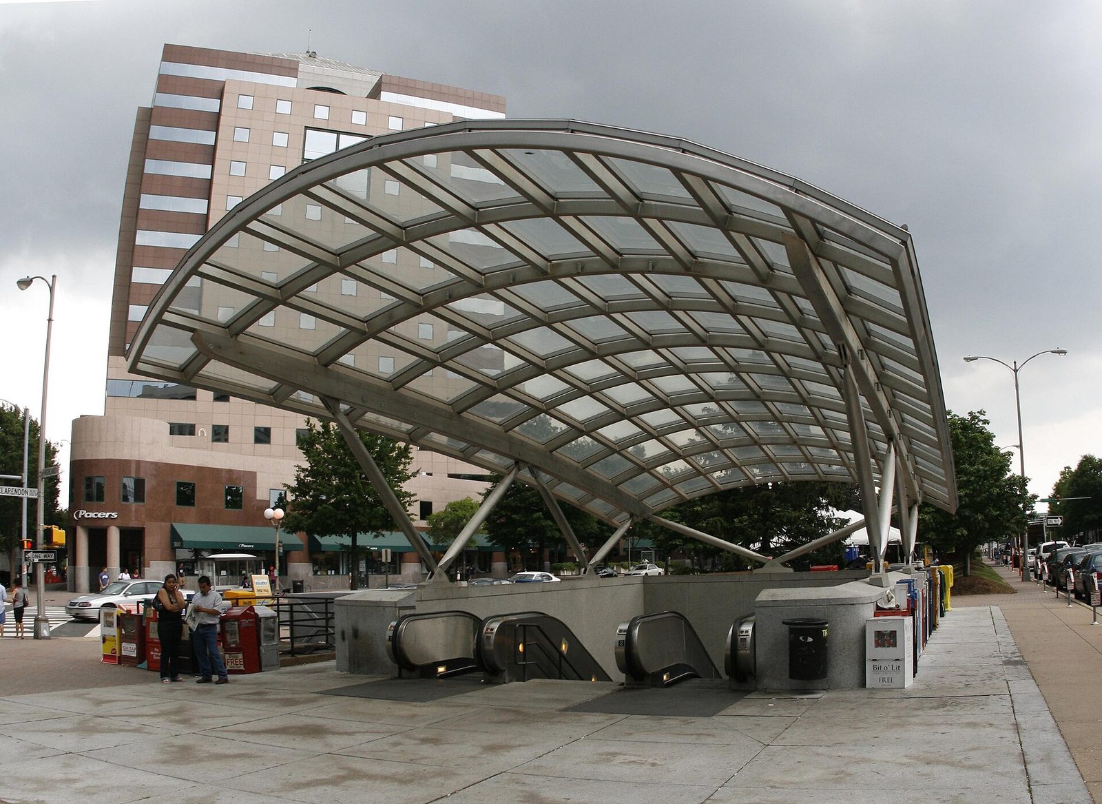 Clarendon Metro station entrance, Arlington, Virginia