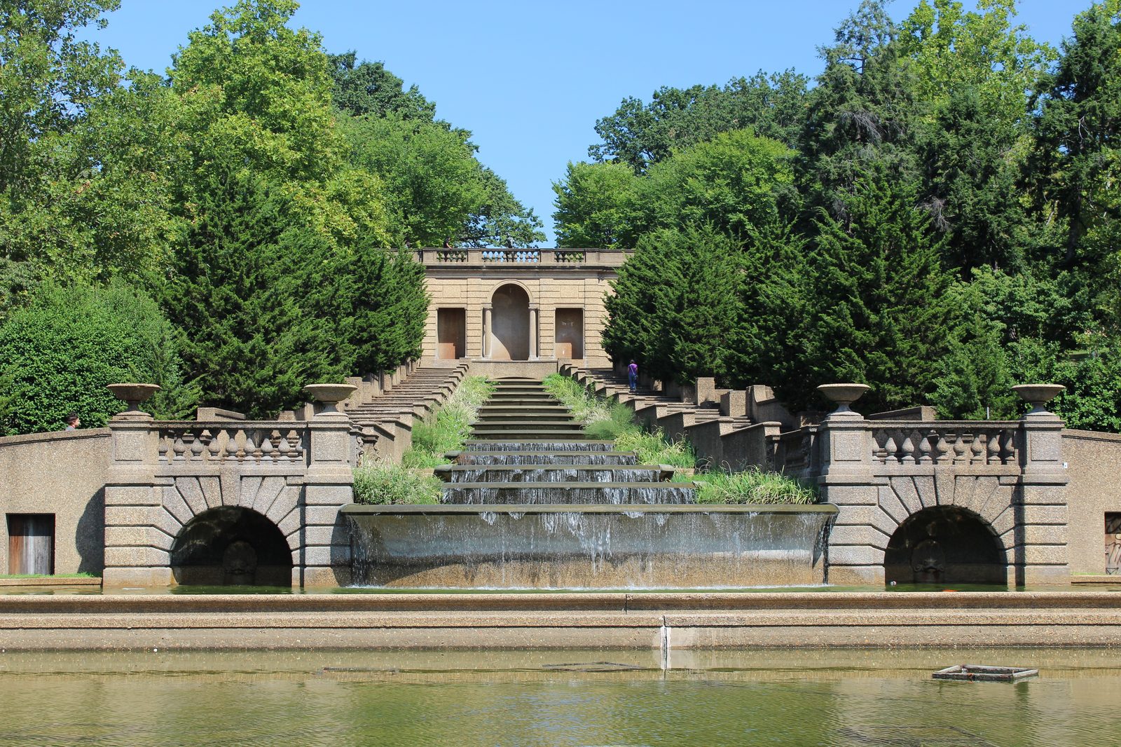 The cascading fountain at Meridian Hill Park, Columbia Heights, Washington DC