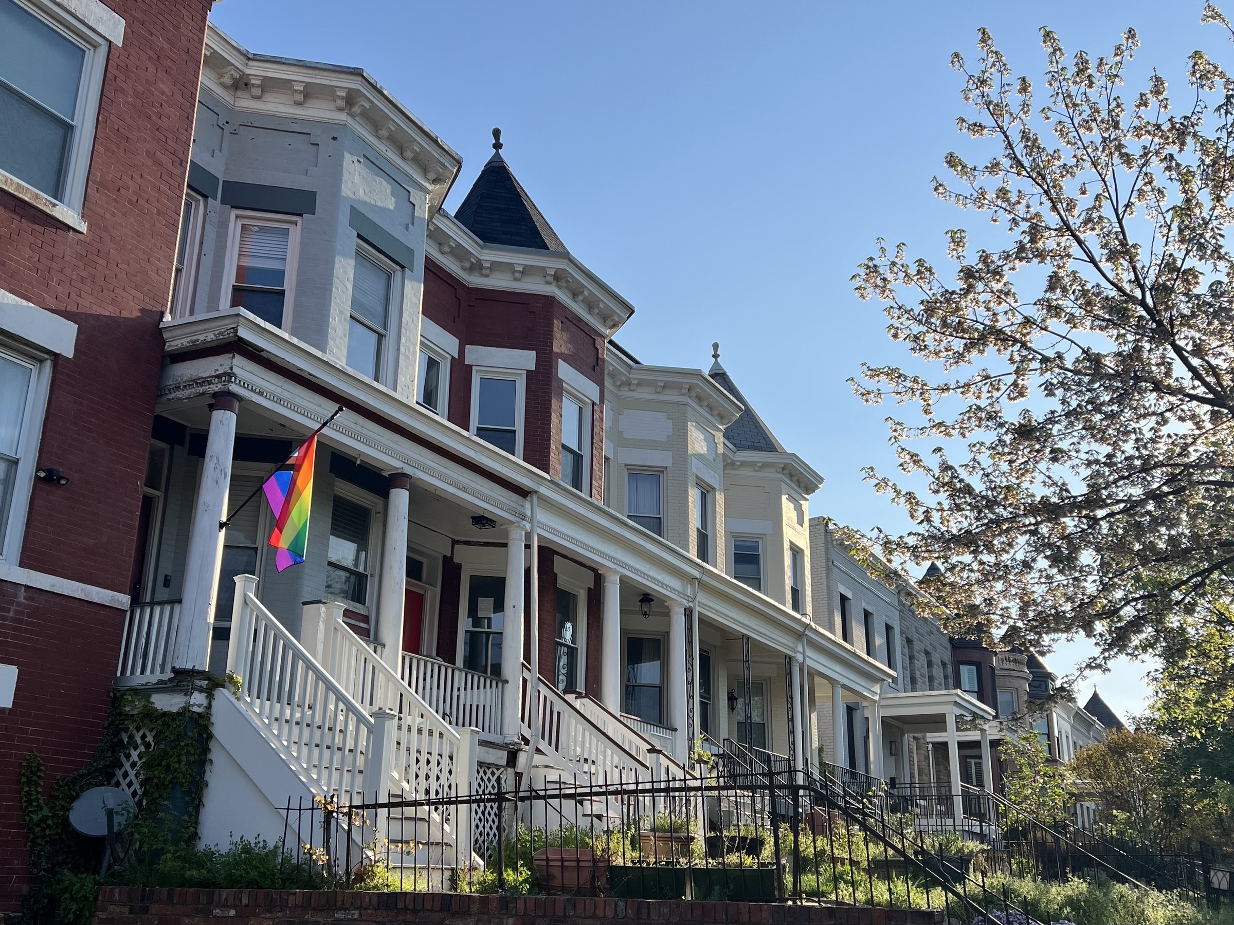 Victorian rowhouses in Eckington, Washington DC