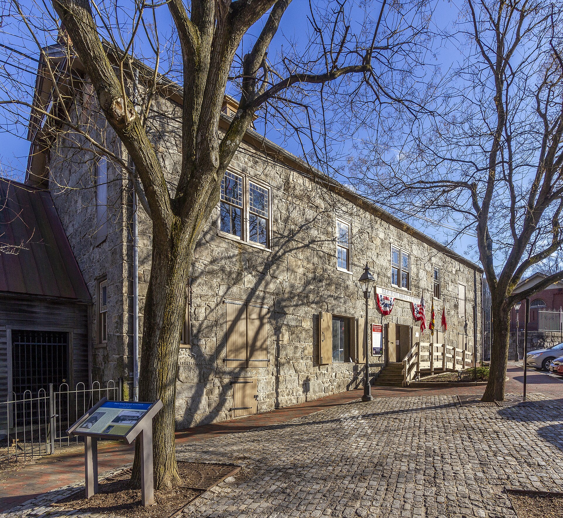 The historic B&O Railroad Station in Ellicott City, Maryland
