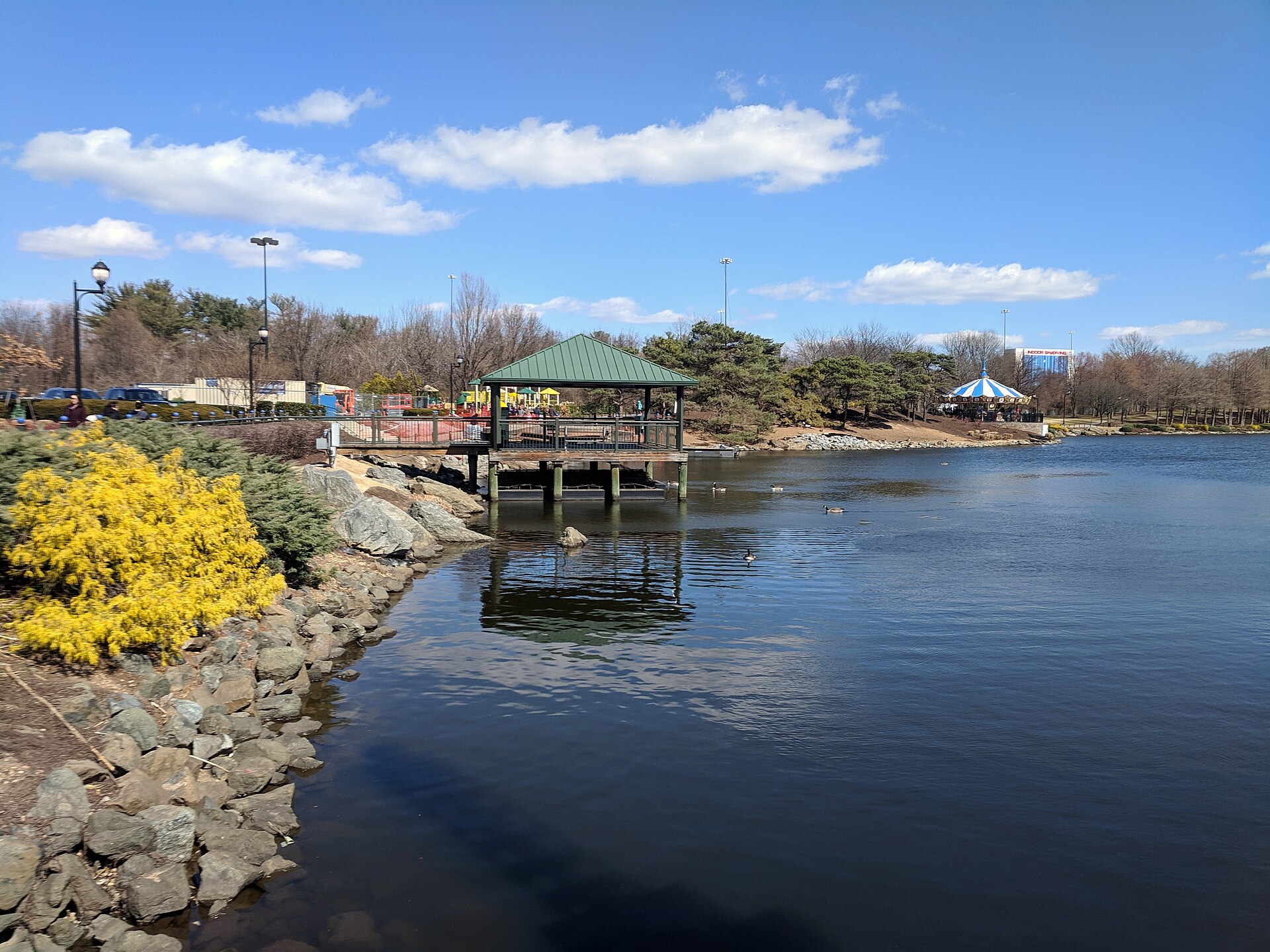 The lake at RIO Washingtonian Center in Gaithersburg, Maryland