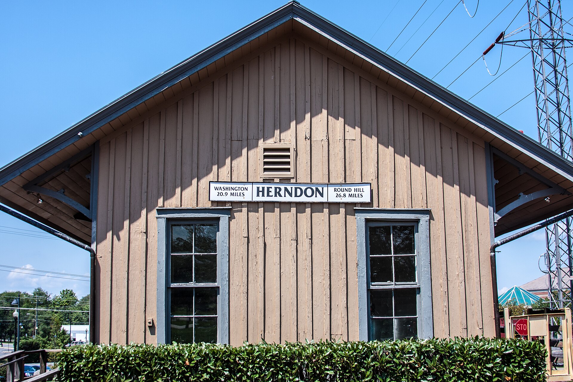 The historic Herndon Depot, Herndon, Virginia