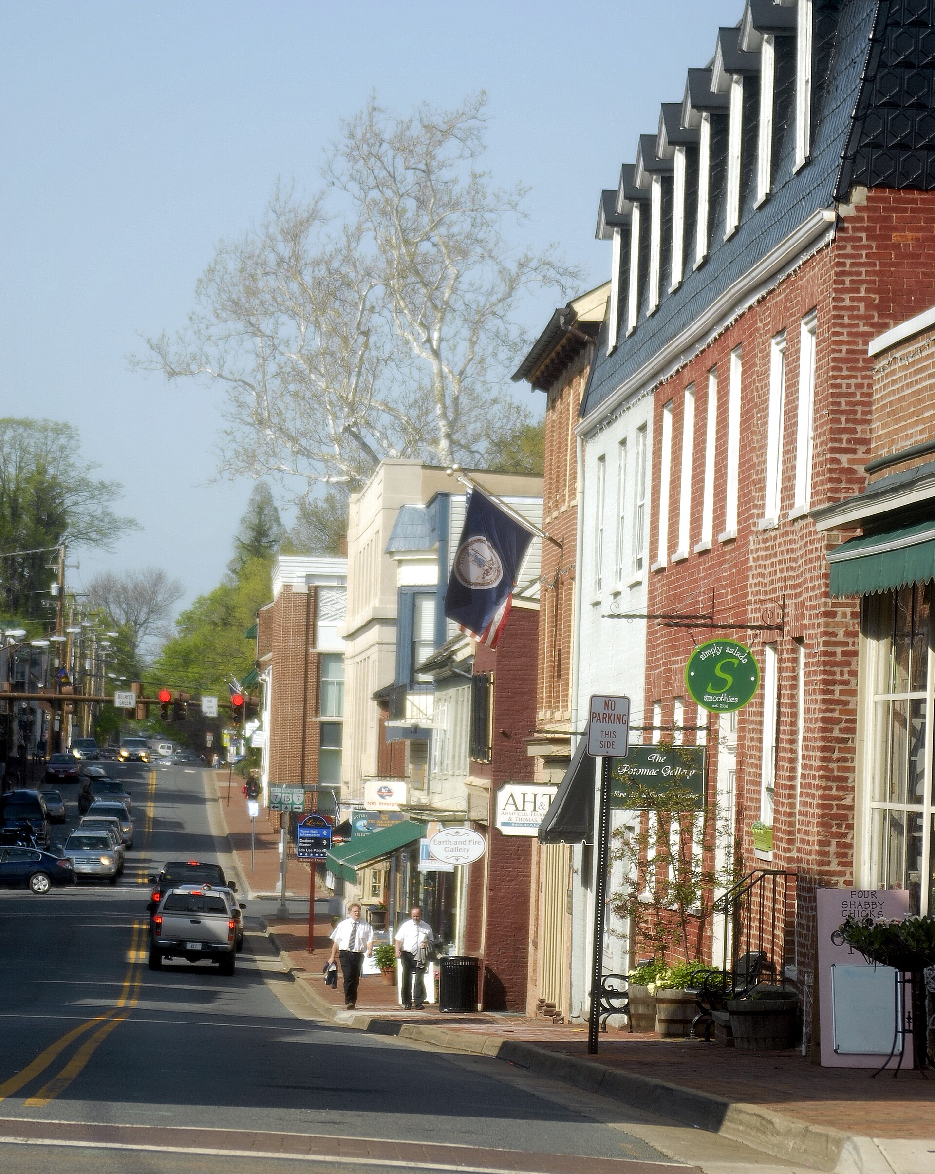 Historic downtown Leesburg, Virginia