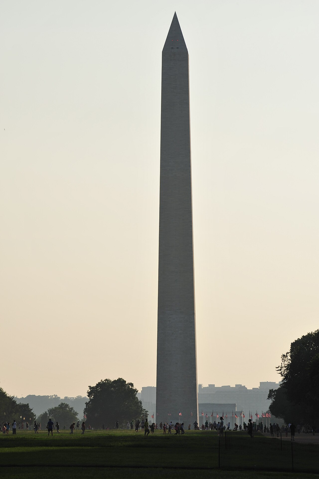 Washington Monument at dusk, Washington DC