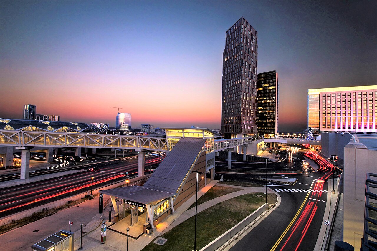 Tysons at sunset
